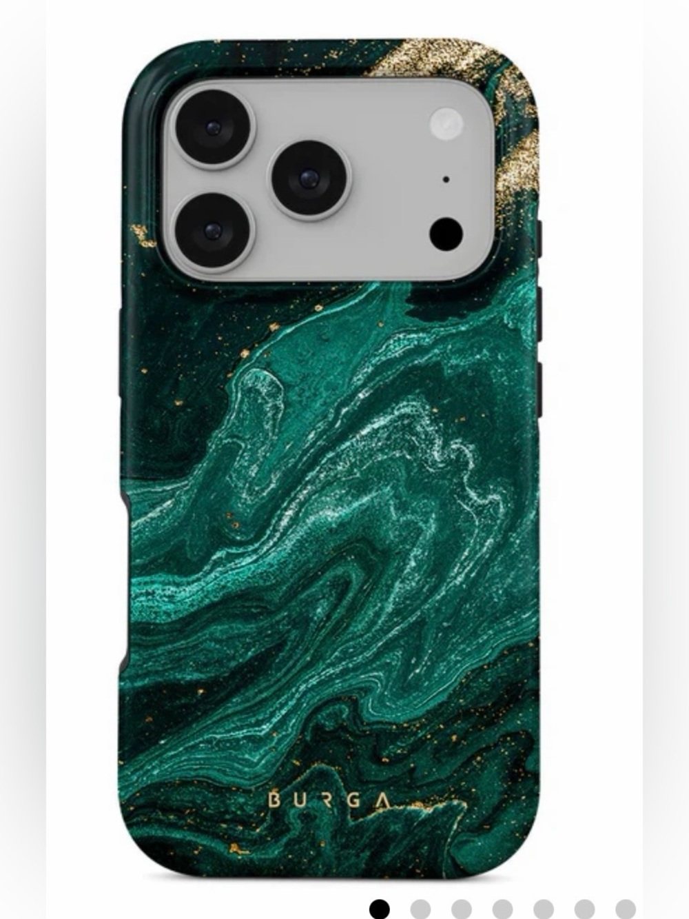 Emerald Marble Protective IPhone 17 Pro Case - Green
